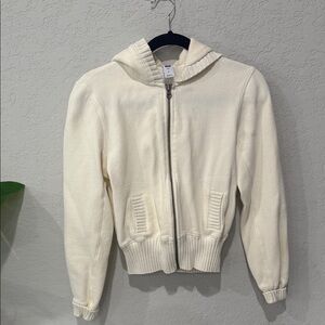 GAP Off-White Zip-Up Hoodie